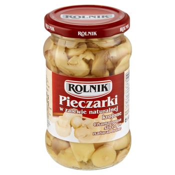 Rolnik Pieczarki w zalewie naturalnej krojone 340 g
