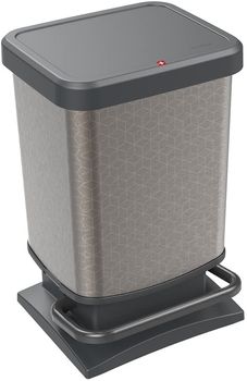 Rotho Paso Kosz na śmieci z pedałem 20 l hexagon