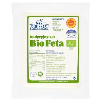 Roussas Tradycyjny ser bio feta 200 g