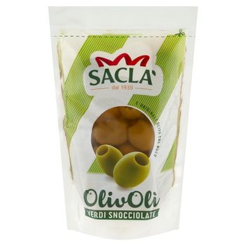 Sacla' Zielone oliwki drylowane w solance 185 g