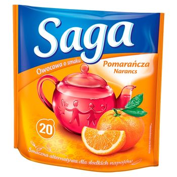 Saga Herbatka owocowa o smaku pomarańcza 34 g (20 torebek)