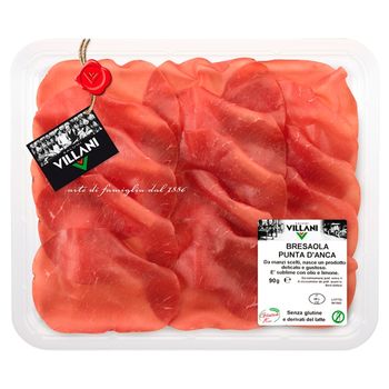 Salumi Villani Bresaola Punta D'anca Dojrzewająca wołowina 80 g