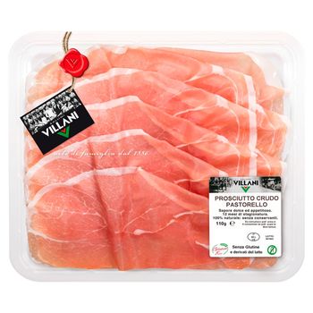 Salumi Villani Prosciutto Crudo Pastorello Szynka dojrzewająca 110 g