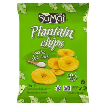 Samai Chipsy bananowe z solą morską 75 g