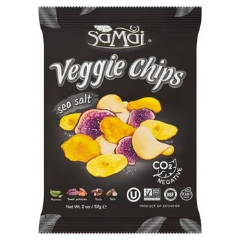 Samai Mieszanka chipsów z warzyw i banana z solą morską 57 g