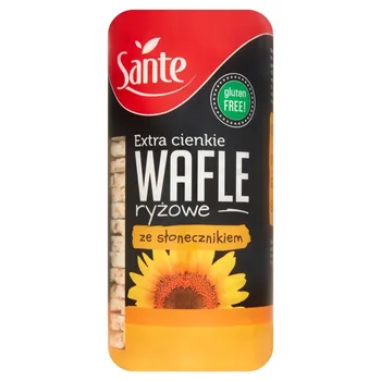 Sante Extra cienkie wafle ryżowe ze słonecznikiem 110 g