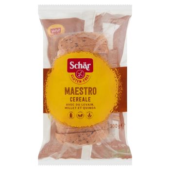 Schär Maestro Wieloziarnisty chleb bezglutenowy 300 g (12 sztuk)