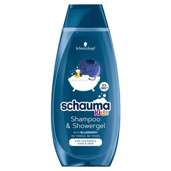 Schauma Kids Szampon do włosów i żel pod prysznic dla chłopców z ekstraktem z borówki 400 ml