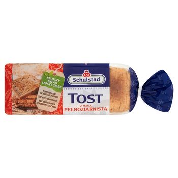 Schulstad Tost z mąką pełnoziarnistą Chleb tostowy 500 g