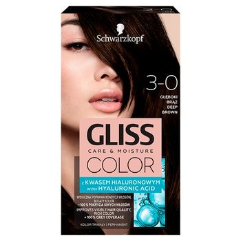 Schwarzkopf Gliss Color Farba do włosów głęboki brąz 3-0