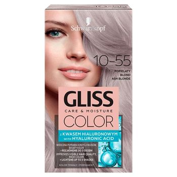 Schwarzkopf Gliss Color Farba do włosów popielaty blond 10-55