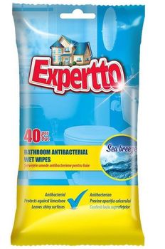Ściereczki Antybakteryjne do Łazienki Expertto 40 szt