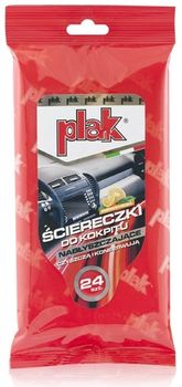 PLAK Ściereczki do kokpitu nabłyszczające Pomarańcza 24szt.  SCPLS-KOKPIT/POM
