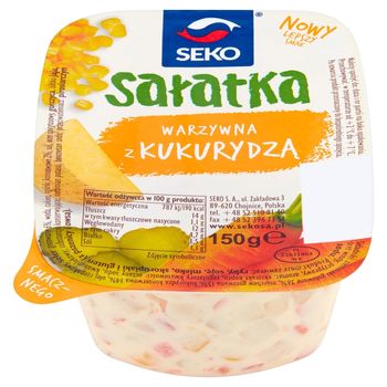 SEKO Sałatka warzywna z kukurydzą 150 g