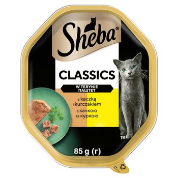 Sheba Classics Mokra karma dla dorosłych kotów w terynie z kaczką i kurczakiem 85 g