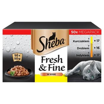 Sheba Fresh & Fine Mokra karma dla kotów 2,5 kg (50 x 50 g)