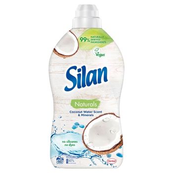 Silan Naturals Coconut Water & Minerals Płyn do zmiękczania tkanin 1450 ml (58 prań)