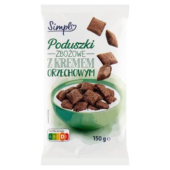 Simpl Poduszki zbożowe z kremem orzechowym 150 g