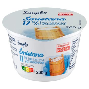 Simpl Śmietana 12 % 200 g