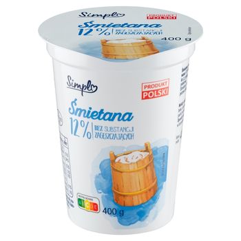 Simpl Śmietana 12 % 400 g