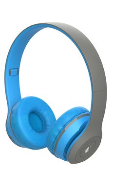 Składane słuchawki BT microsd radio fm Oneplus C6391 niebieskie