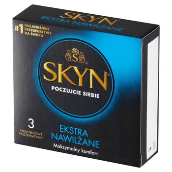 Skyn Nielateksowe prezerwatywy ekstra nawilżane 3 sztuki