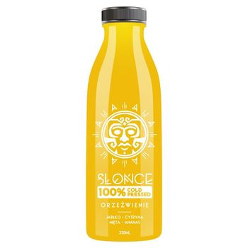 Słońce Orzeźwienie Sok ananas cytryna mięta jabłko 330 ml