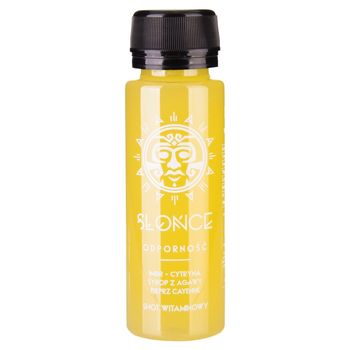 Słońce Shot witaminowy imbir cytryna syrop z agawy pieprz cayenne odporność 80 ml