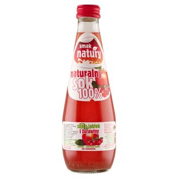 Smak natury Sok z jabłek i żurawiny 300 ml