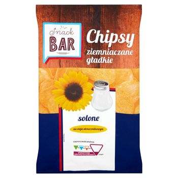 Snack Bar Chipsy ziemniaczane gładkie solone 200 g