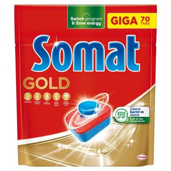 Somat Gold Tabletki do mycia naczyń w zmywarkach 1302 g (70 x 18,6 g)
