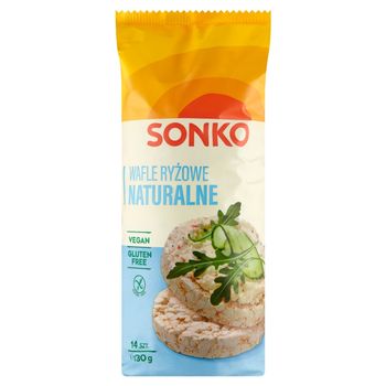 Sonko Wafle ryżowe naturalne 130 g (14 sztuk)