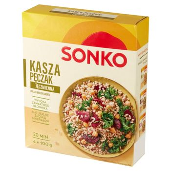 Sonko Kasza jęczmienna pęczak 400 g (4 x 100 g)