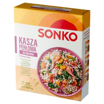 Sonko Kasza jęczmienna perłowa 400 g (4 x 100 g)