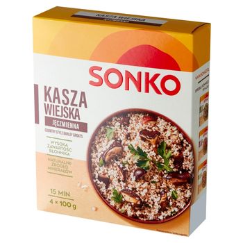 Sonko Kasza jęczmienna wiejska 400 g (4 x 100 g)