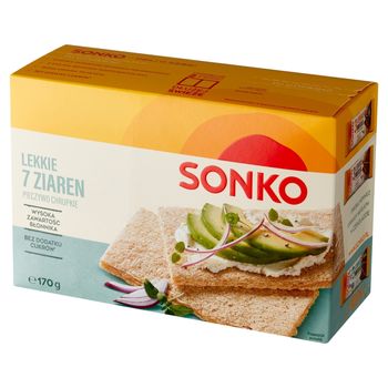 Sonko Pieczywo chrupkie lekkie 7 ziaren 170 g