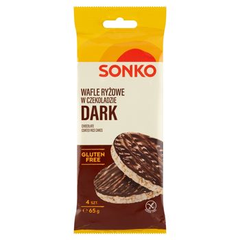 Sonko Wafle ryżowe w czekoladzie 65 g (4 sztuki)