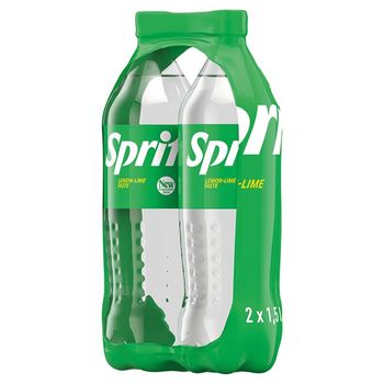 Sprite Napój gazowany o smaku cytrynowo-limonkowym 2 x 1,5 l