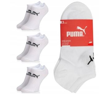 STOPKI PUMA 3 PAK BIALY 39/42