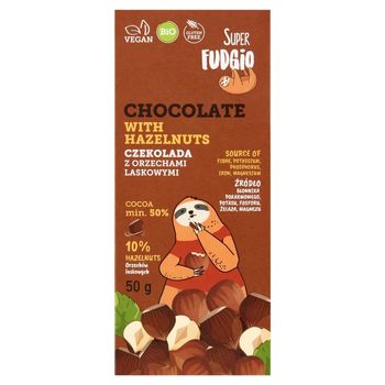Super Fudgio Czekolada z orzechami laskowymi 50 g