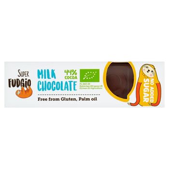 Super Fudgio Ekologiczny baton z czekolady mlecznej bez dodatku cukru 40 g
