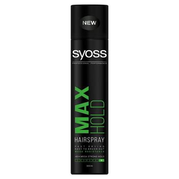 Syoss Max Hold Lakier do włosów odporny na warunki zewnętrzne megamocny 300 ml