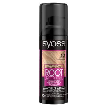 Syoss Root Retouch Zmywalny spray maskujący odrosty popielaty blond do ciemnych odrostów 120 ml