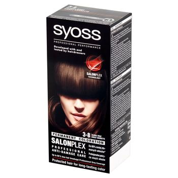 Syoss SalonPlex Farba do włosów słodki brąz 3-8