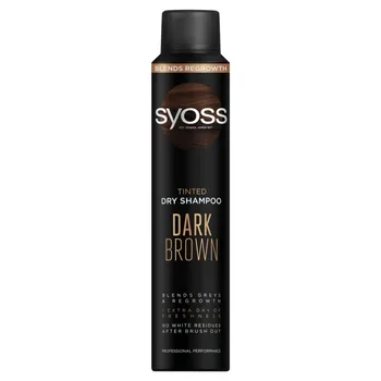 Syoss Tined Suchy szampon do włosów ciemnych odświeżający i koloryzujący ciemny brąz 200 ml