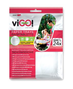 Tacki QUICKPACK Tacki papierowe viGo! (24 sztuki) 7313224
