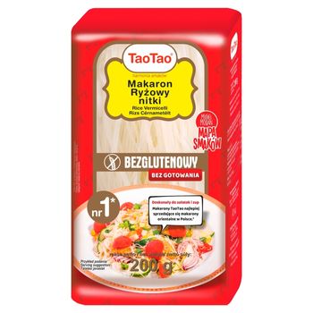 Tao Tao Makaron ryżowy nitki 200 g