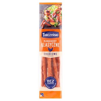 Tarczyński Kabanosy klasyczne drobiowe z wieprzowiną 300 g