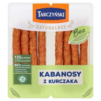 Tarczyński Naturalnie Kabanosy z kurczaka 180 g (2 x 90 g)