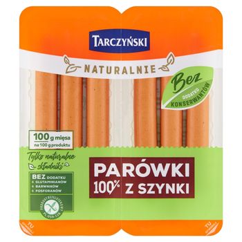 Tarczyński Naturalnie Parówki 100% z szynki 200 g (2 x 100 g)